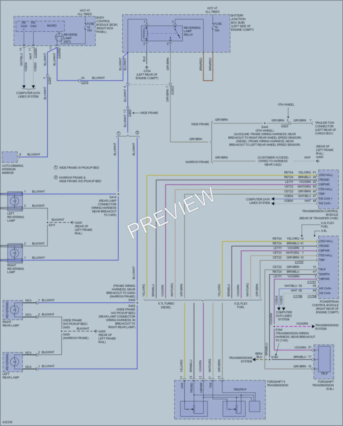 2014 Ford F450Pickup Exterior Lights wiring diagram preview
