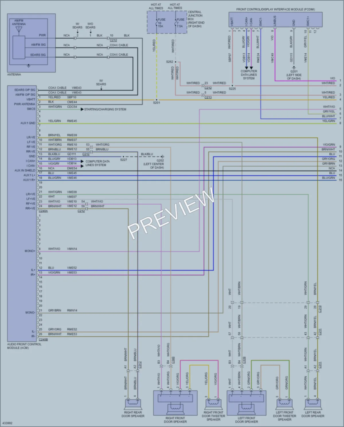 2014 Ford Fiesta Navigation wiring diagram preview