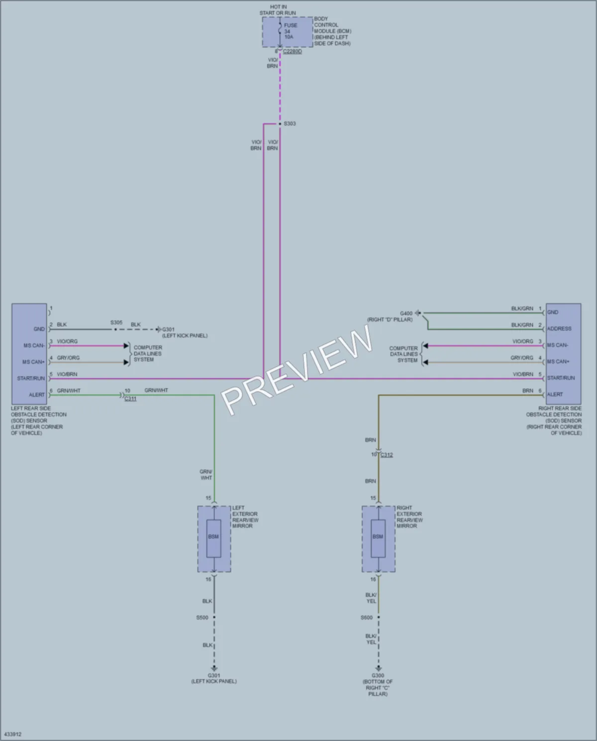 2014 Ford Flex Navigation wiring diagram preview