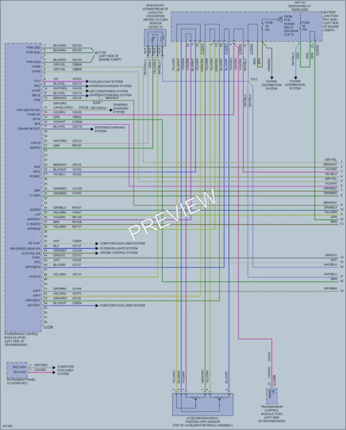 2014 Ford Focus Engine Performance wiring diagram preview