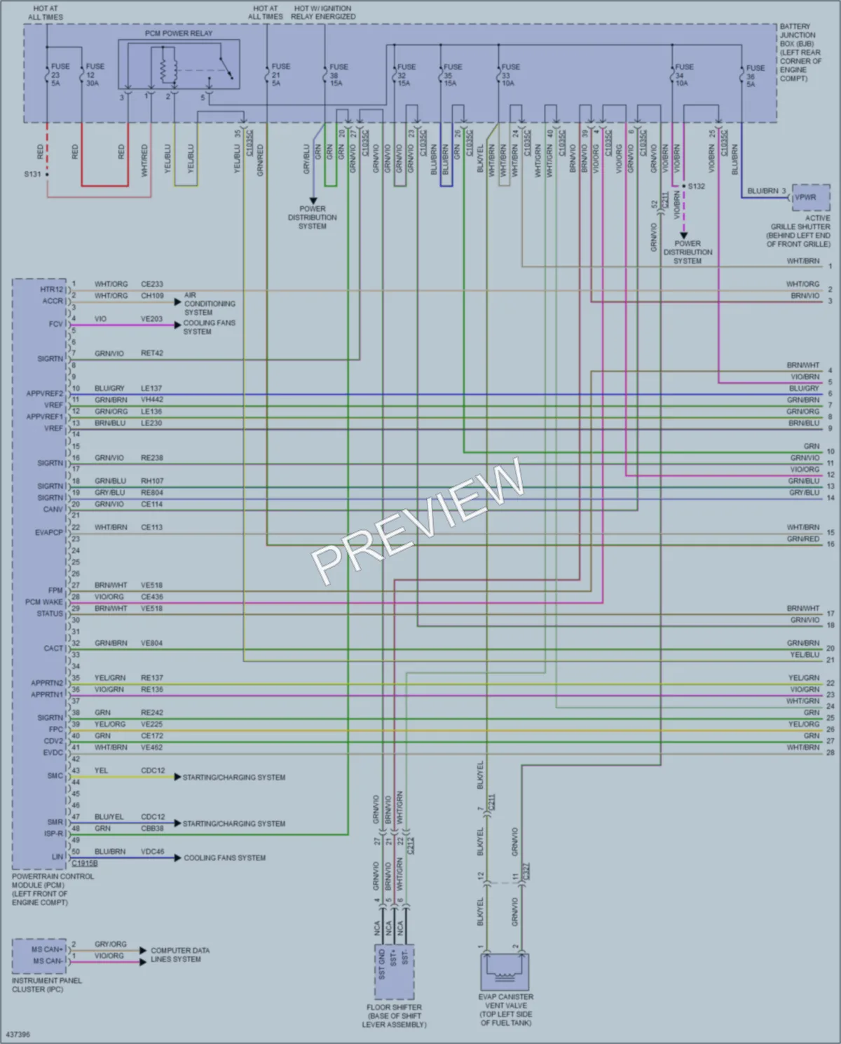 2014 Ford TransitConnect Engine Performance wiring diagram preview