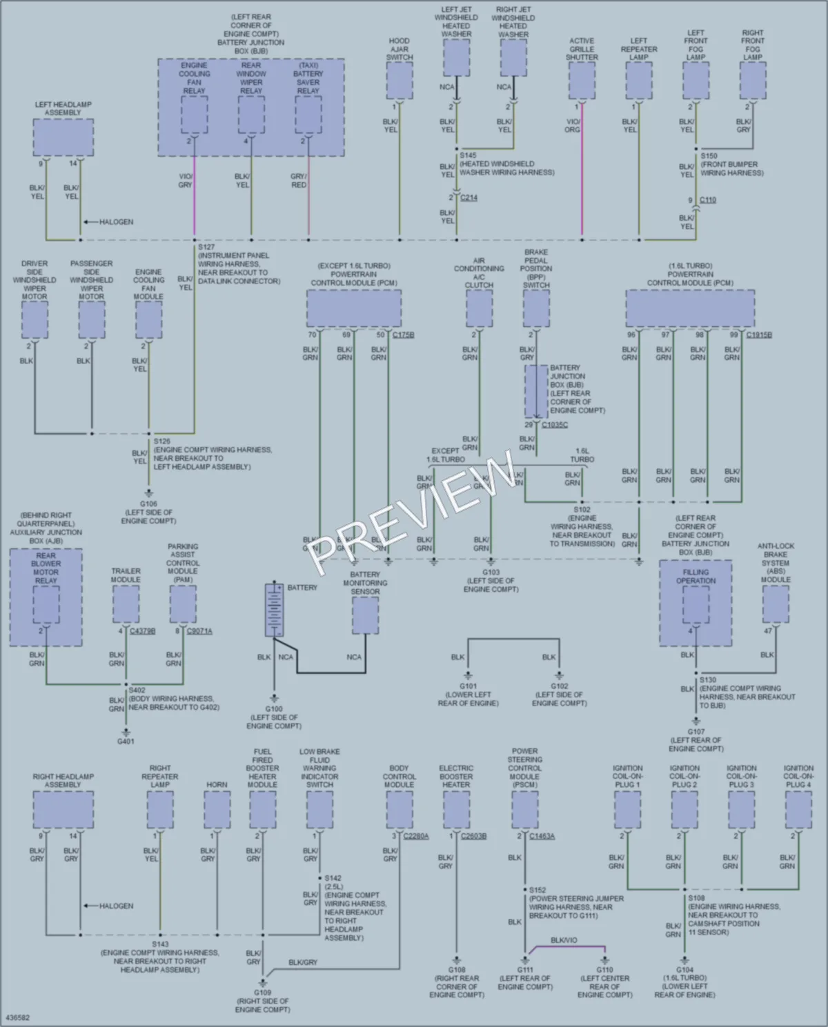 2014 Ford TransitConnect Ground Distribution wiring diagram preview