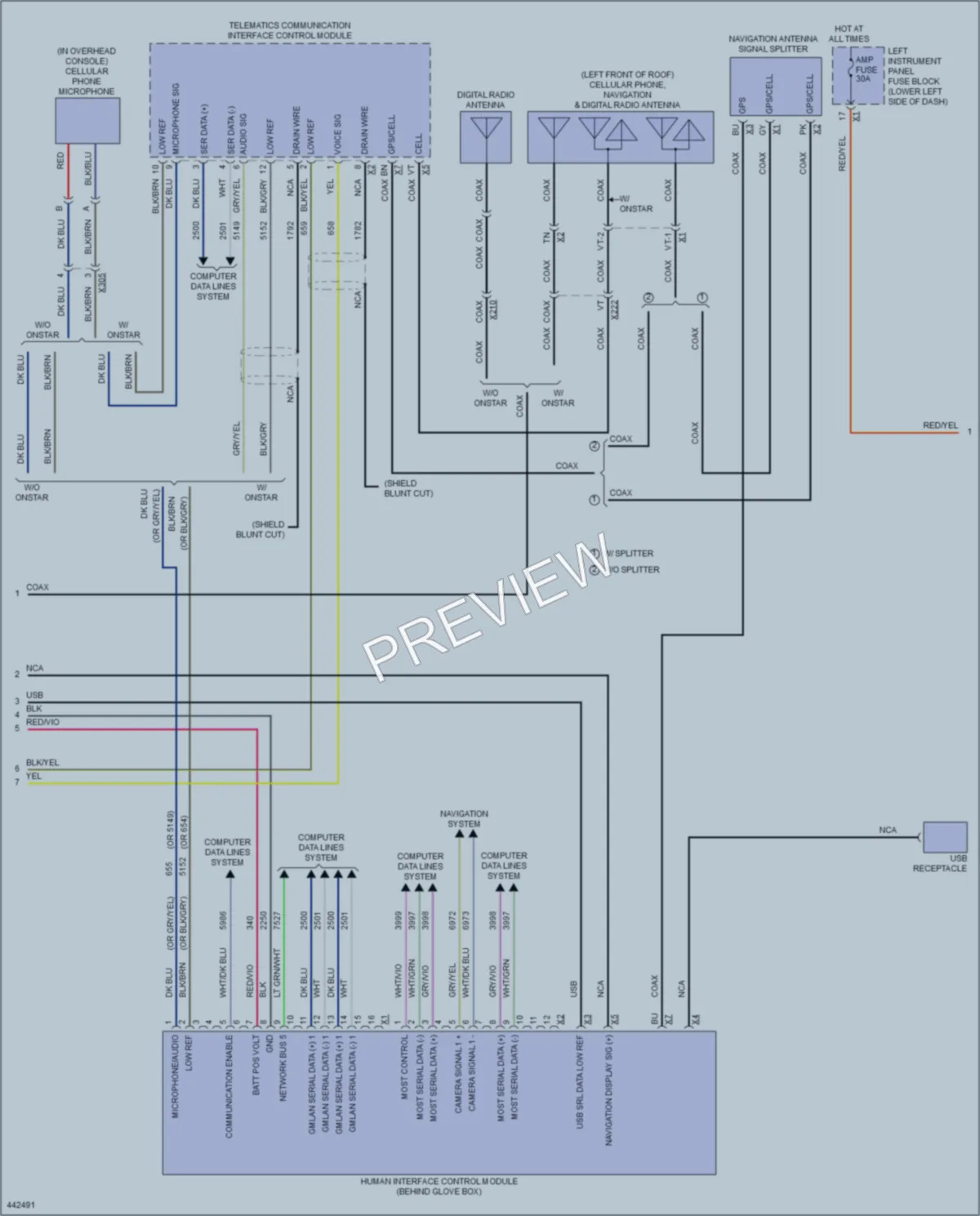 2014 GMC C1500PickupSierra Radio wiring diagram preview