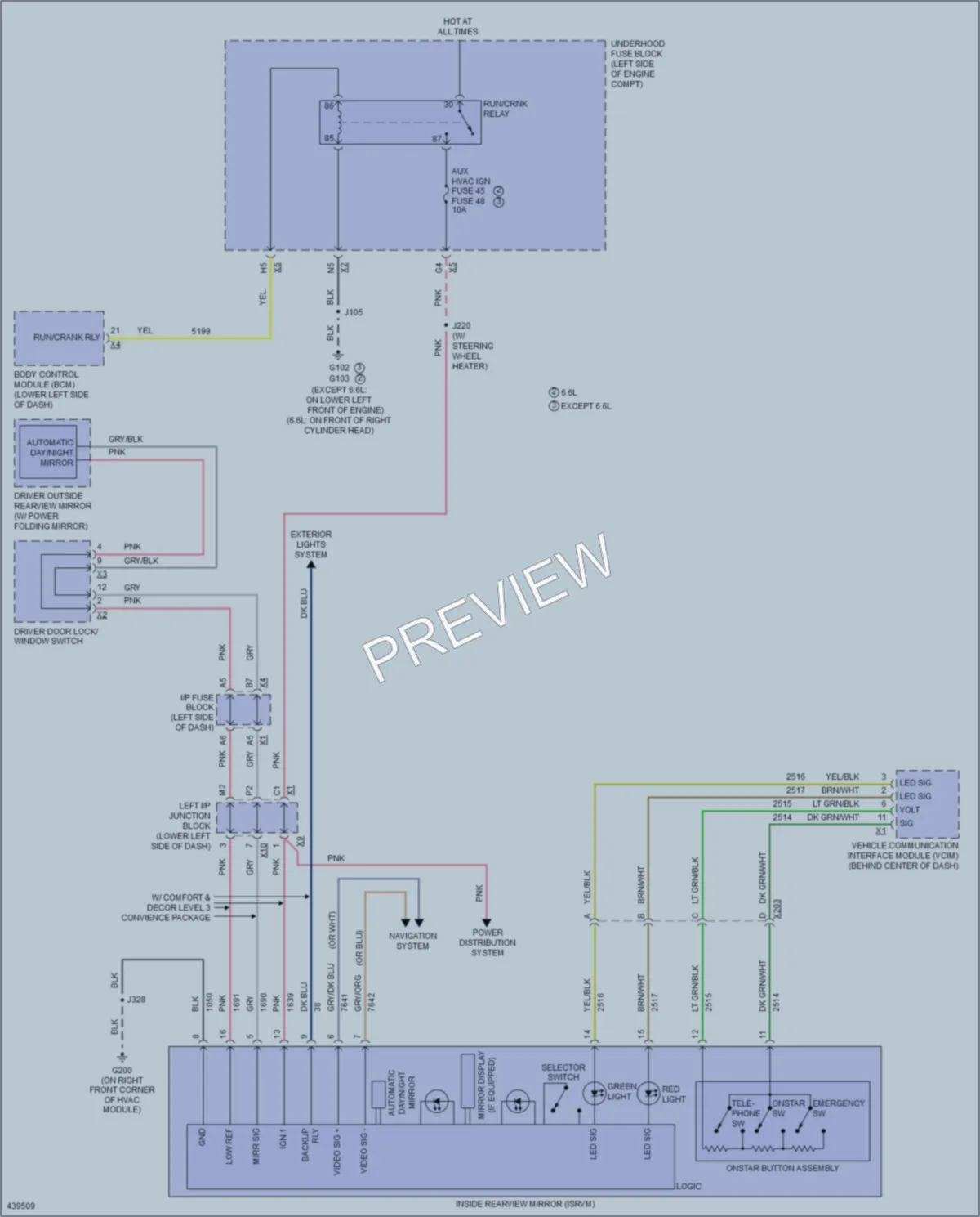 2014 GMC C3500HDPickupSierra Power Mirrors wiring diagram preview