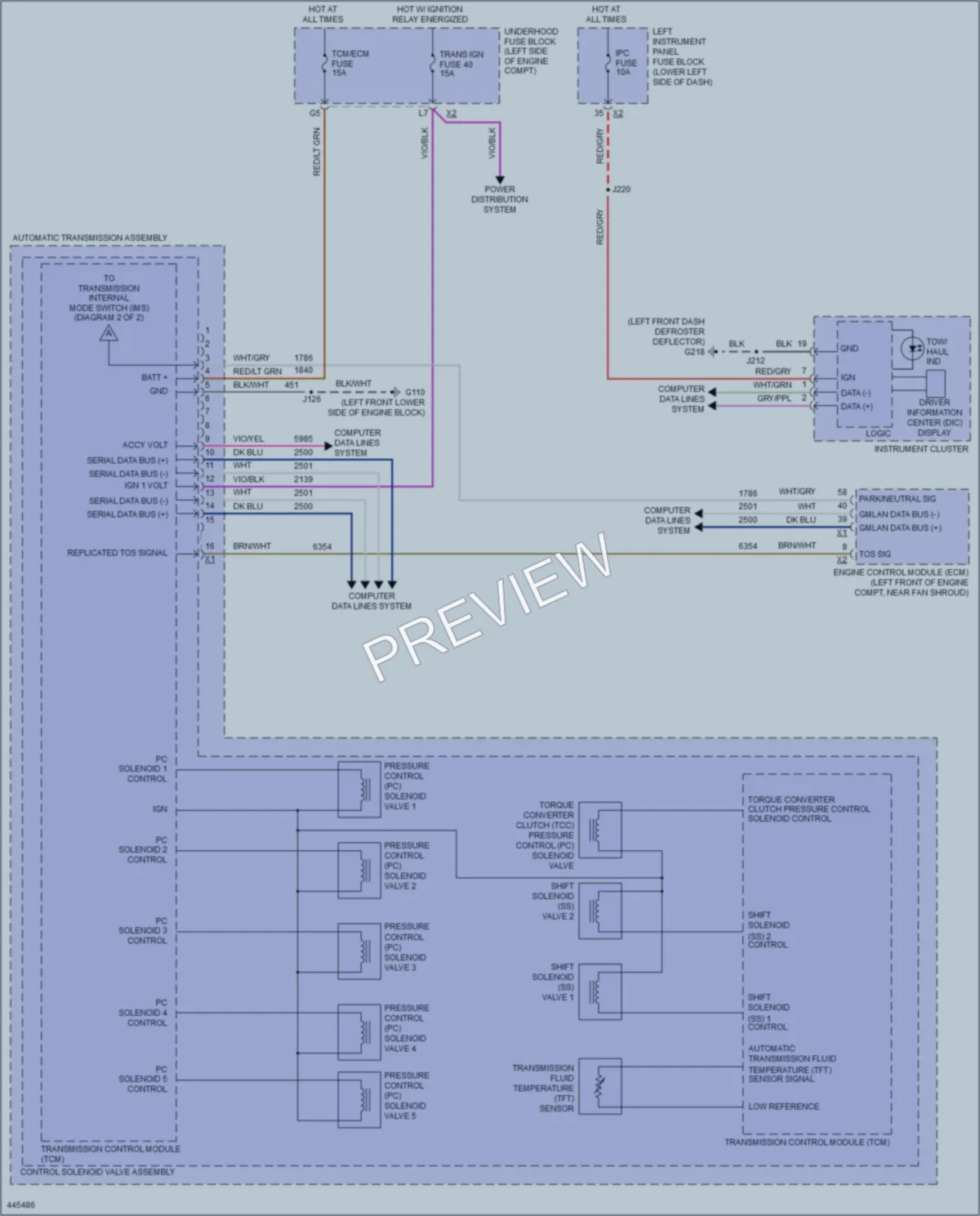 2014 GMC K1500PickupSierra Transmission wiring diagram preview