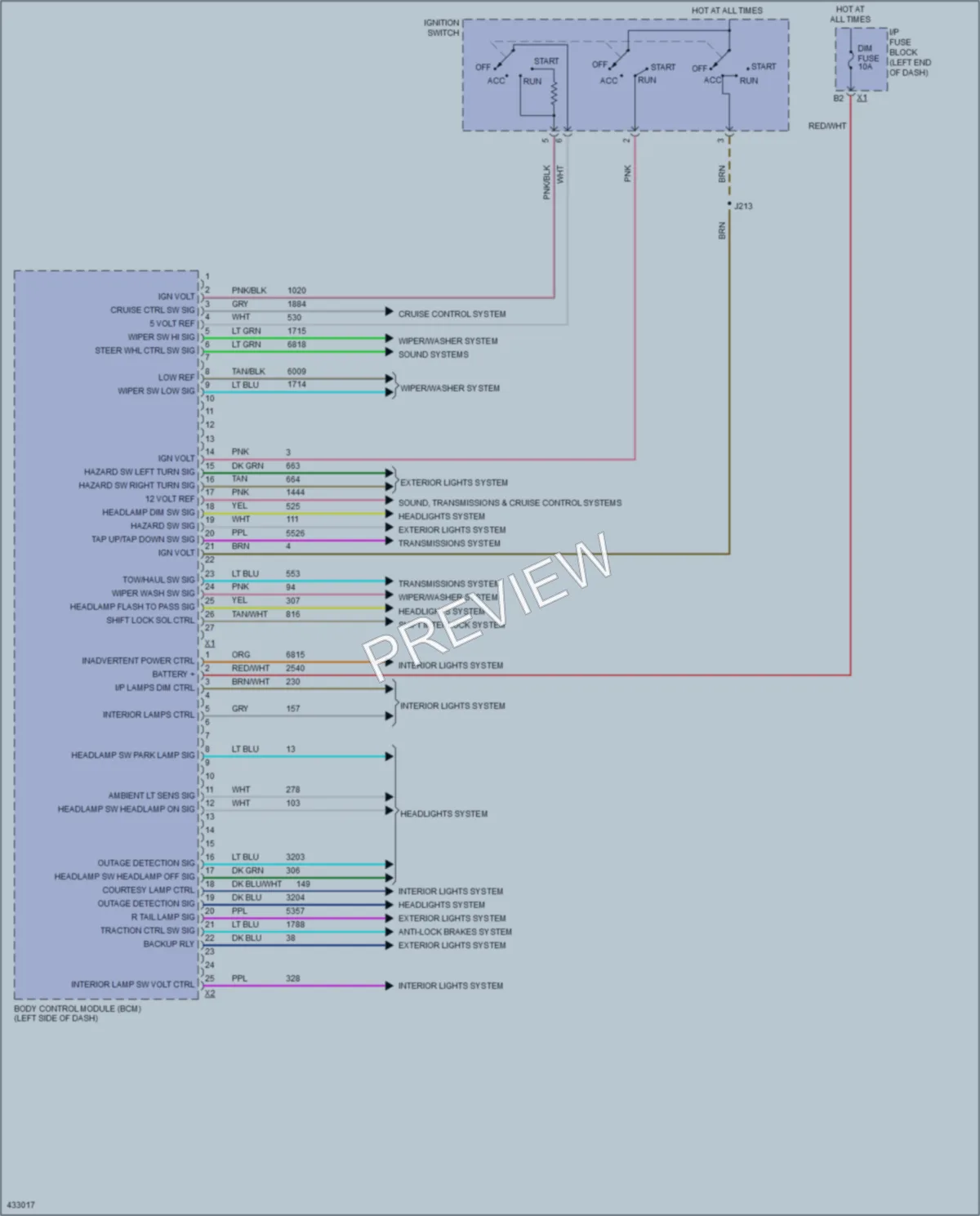 2014 GMC K1500YukonXL Body Control Modules wiring diagram preview