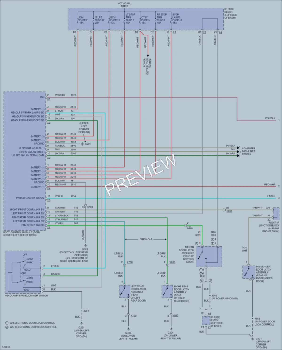 2014 GMC K2500HDPickupSierra Warning Systems wiring diagram preview
