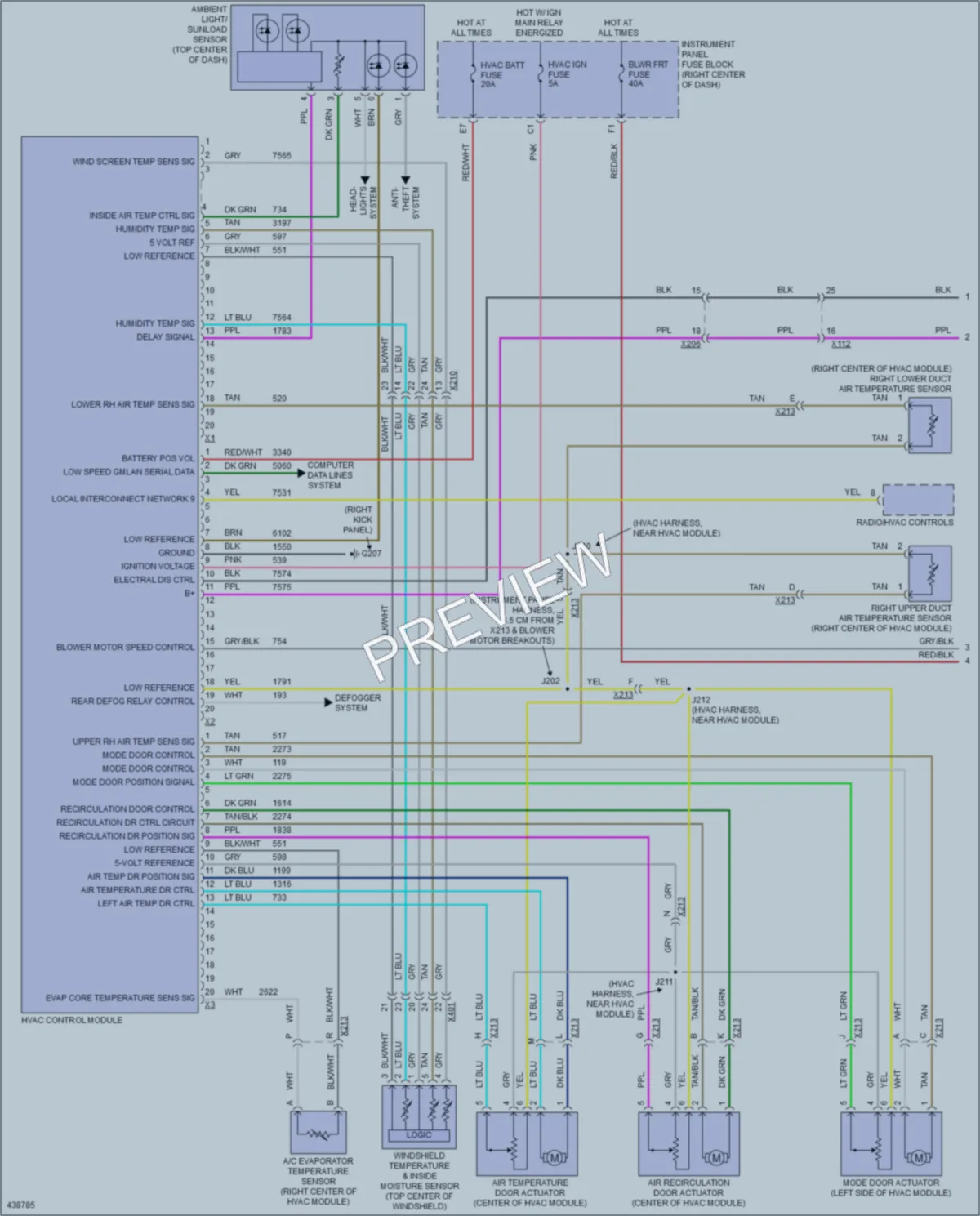 2014 GMC TerrainDenali Air Conditioning wiring diagram preview