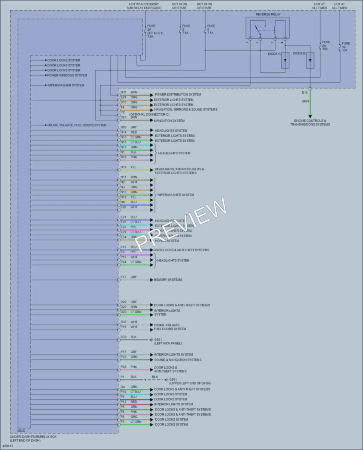 2014 Honda AccordPlugIn Body Control Modules wiring diagram preview