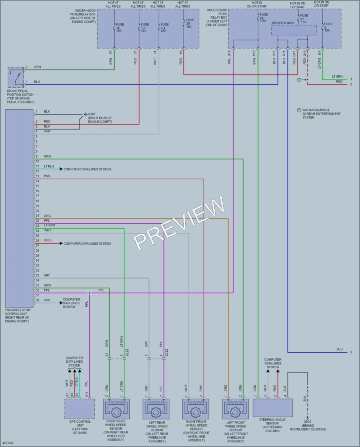 2014 Honda CRV Anti Lock Brakes wiring diagram preview