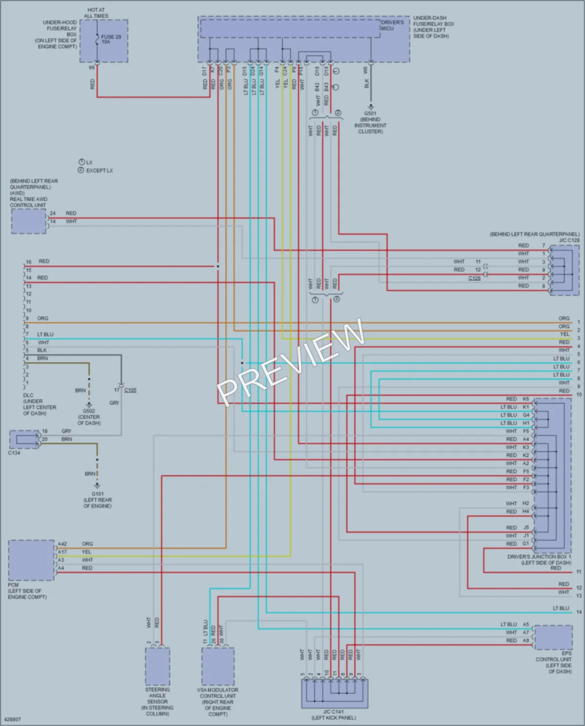 2014 Honda CRV Computer Data Lines wiring diagram preview