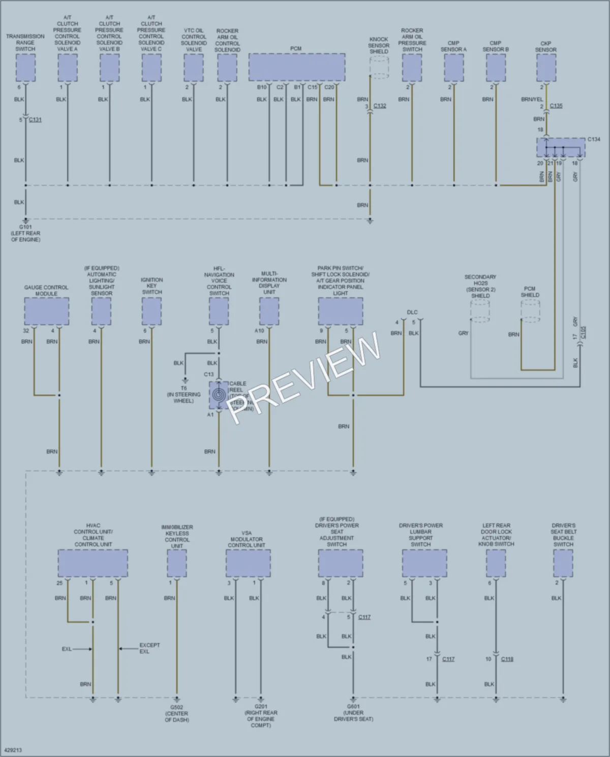 2014 Honda CRV Ground Distribution wiring diagram preview