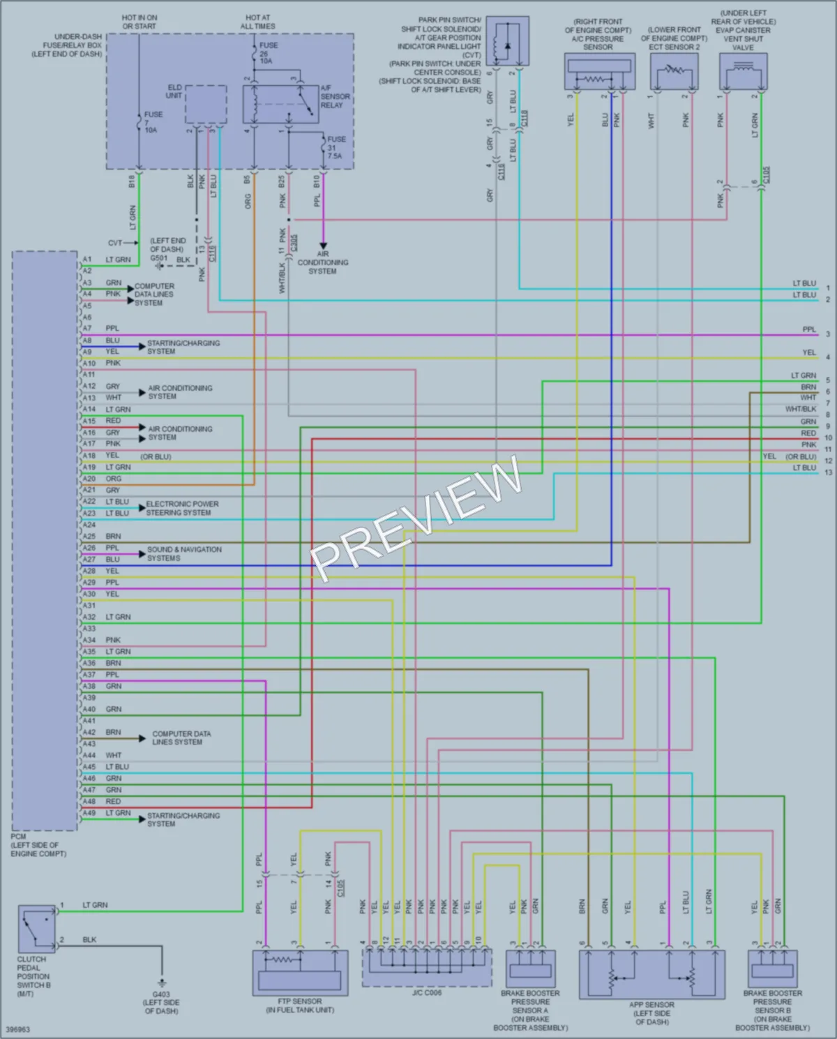 2014 Honda CRZ Engine Performance wiring diagram preview