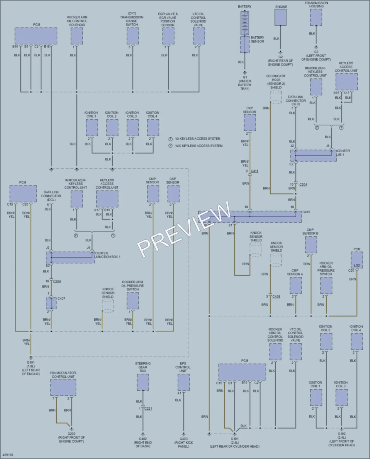 2014 Honda Civic Ground Distribution wiring diagram preview