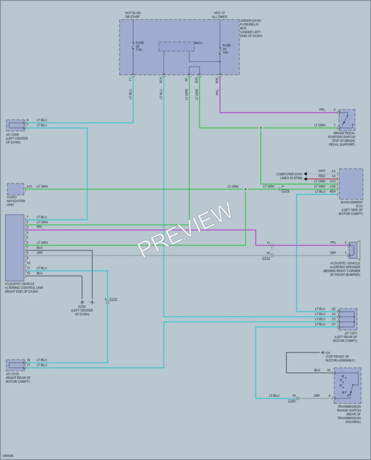 2014 Honda Fit Active Bodyworks wiring diagram preview