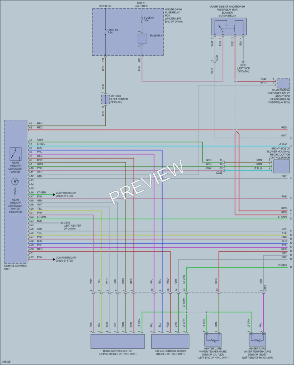 2014 Honda Fit Air Conditioning wiring diagram preview