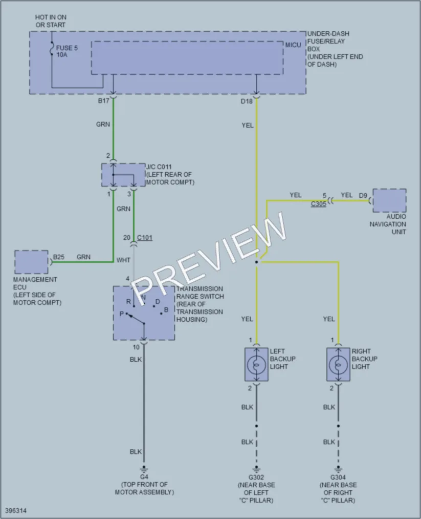 2014 Honda Fit Exterior Lights wiring diagram preview