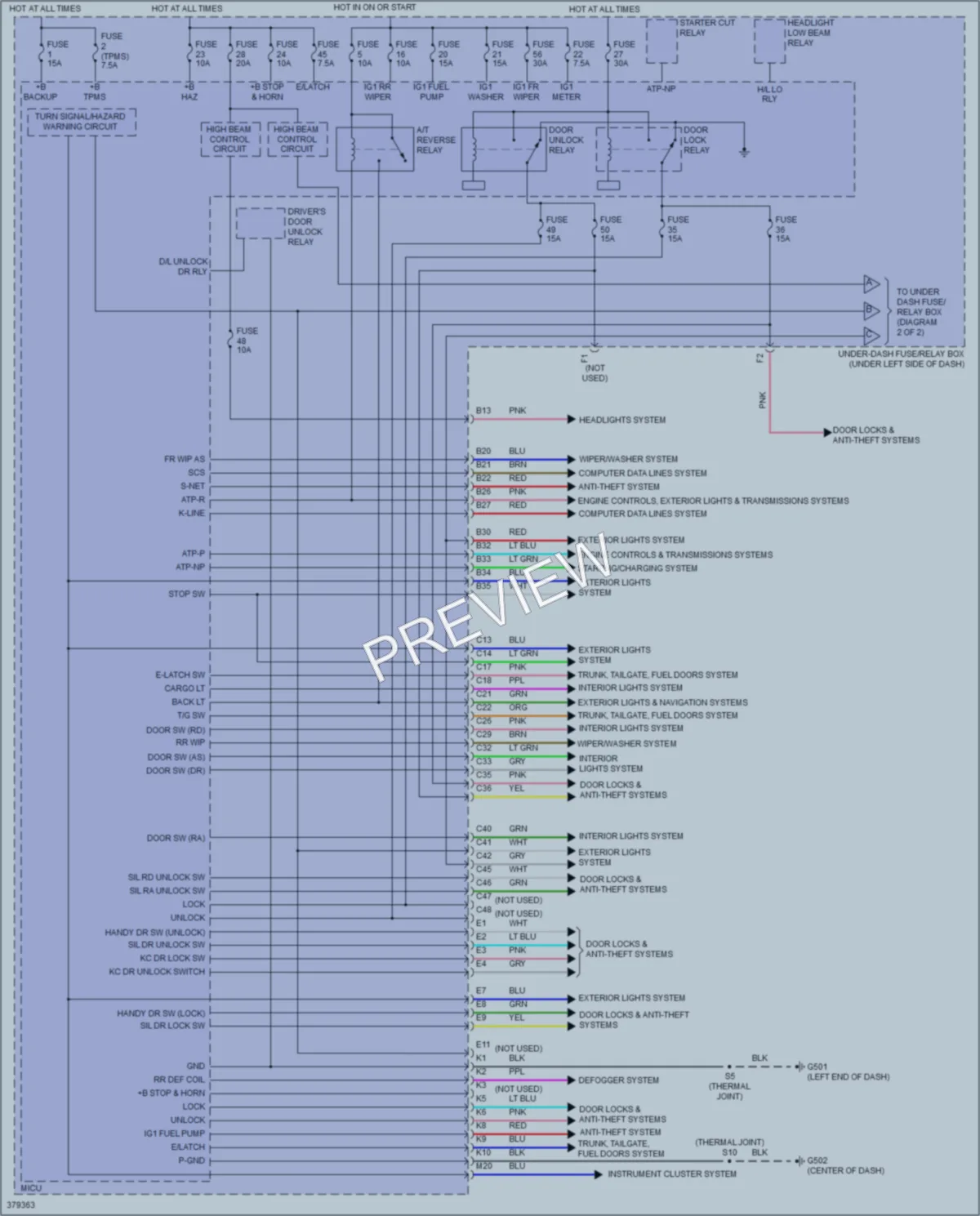 2014 Honda Insight Body Control Modules wiring diagram preview