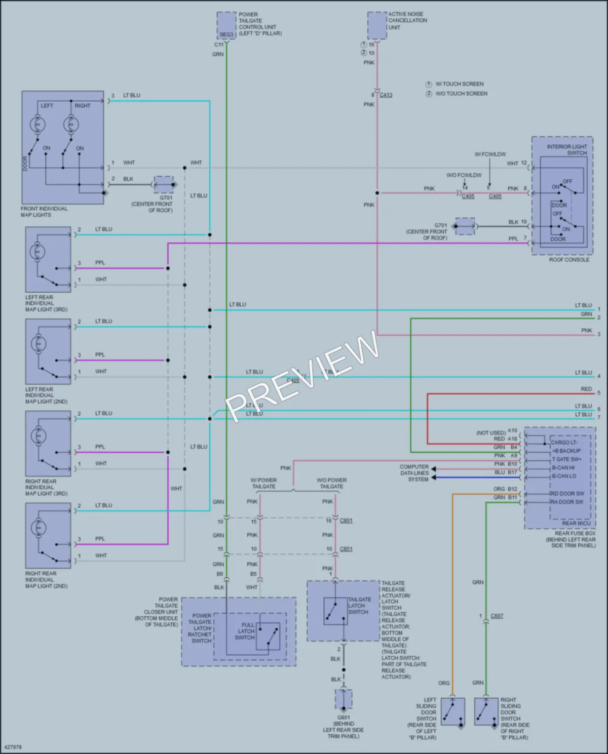 2014 Honda Odyssey Interior Lights wiring diagram preview