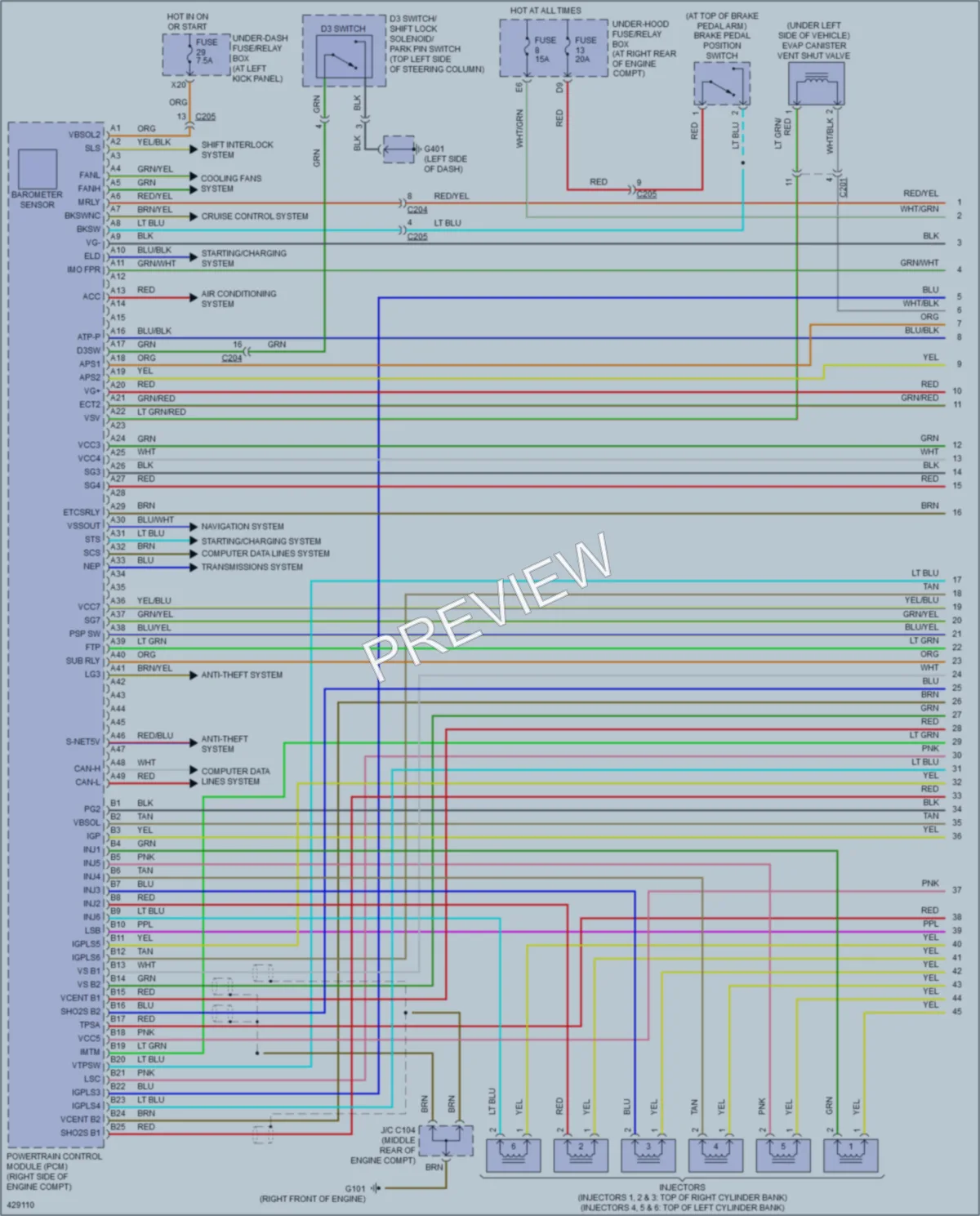 2014 Honda Ridgeline Engine Performance wiring diagram preview