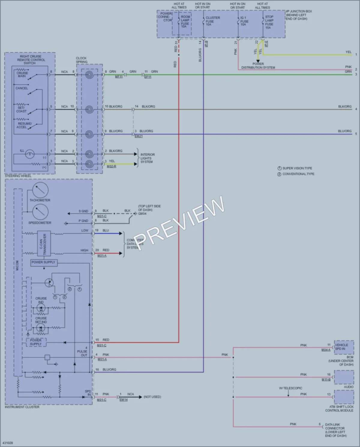 2014 Hyundai Accent Cruise Control wiring diagram preview