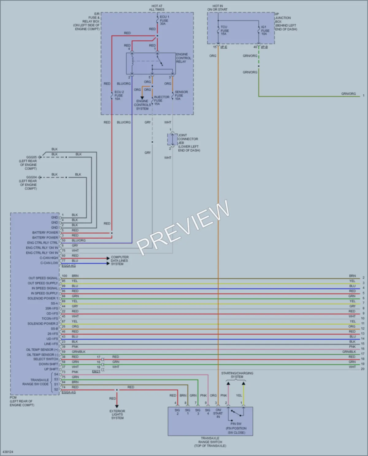 2014 Hyundai Accent Transmission wiring diagram preview
