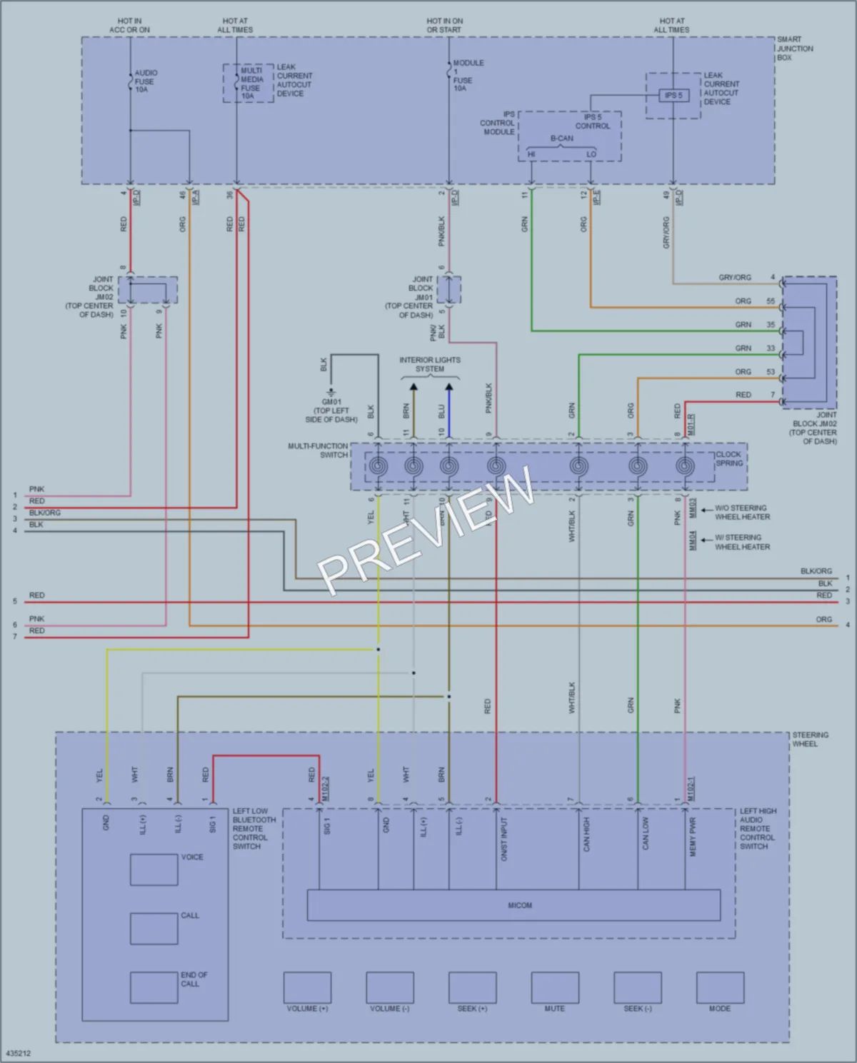 2014 Hyundai Azera Radio wiring diagram preview