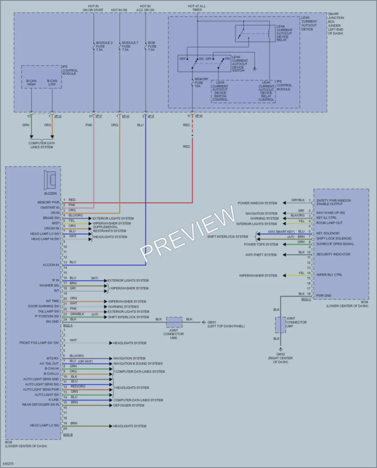 2014 Hyundai Elantra Body Control Modules wiring diagram preview