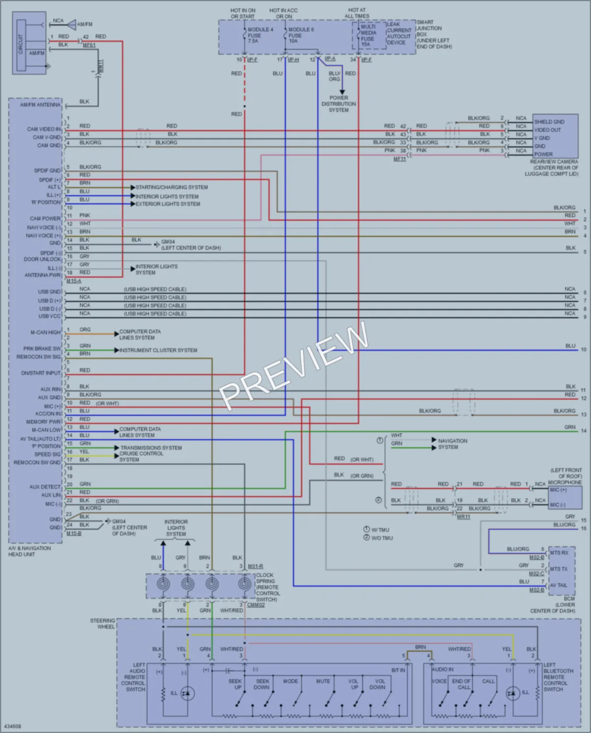 2014 Hyundai Elantra Navigation wiring diagram preview
