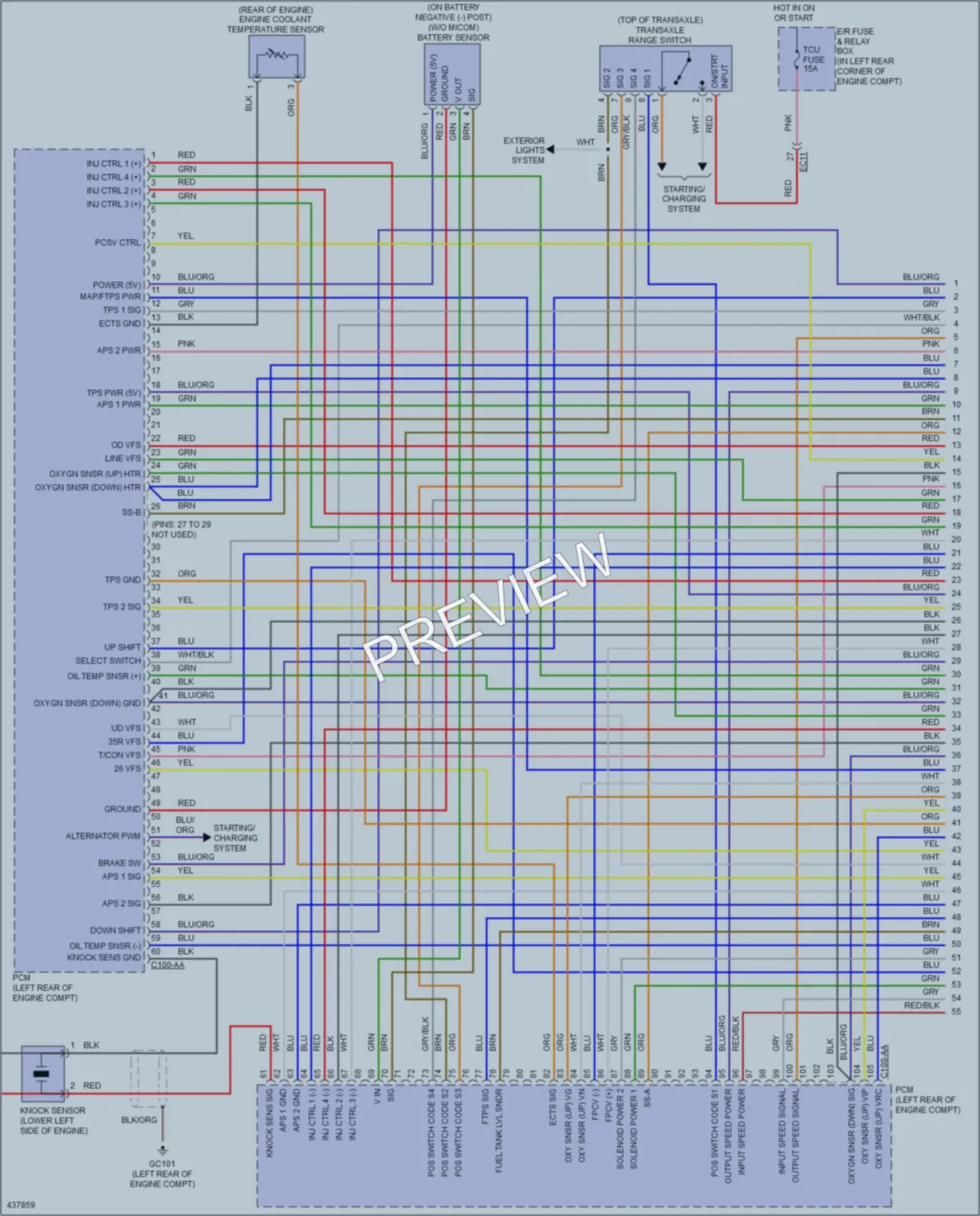 2014 Hyundai ElantraGT Engine Performance wiring diagram preview