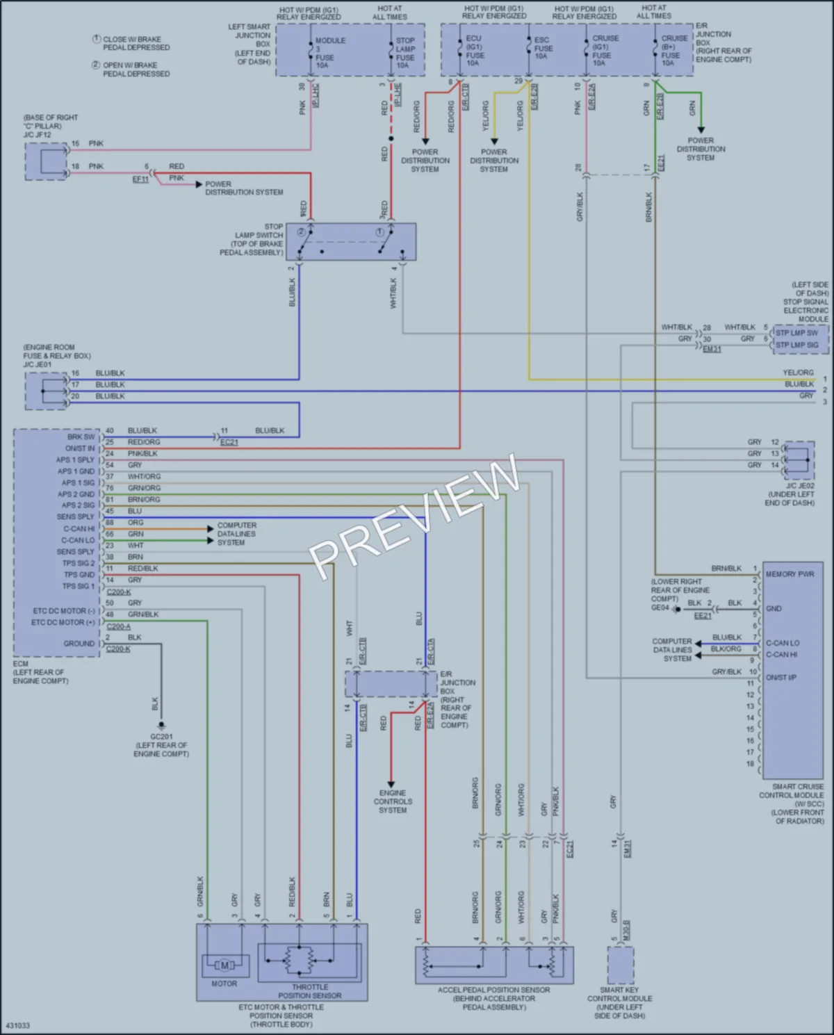 2014 Hyundai Equus Cruise Control wiring diagram preview