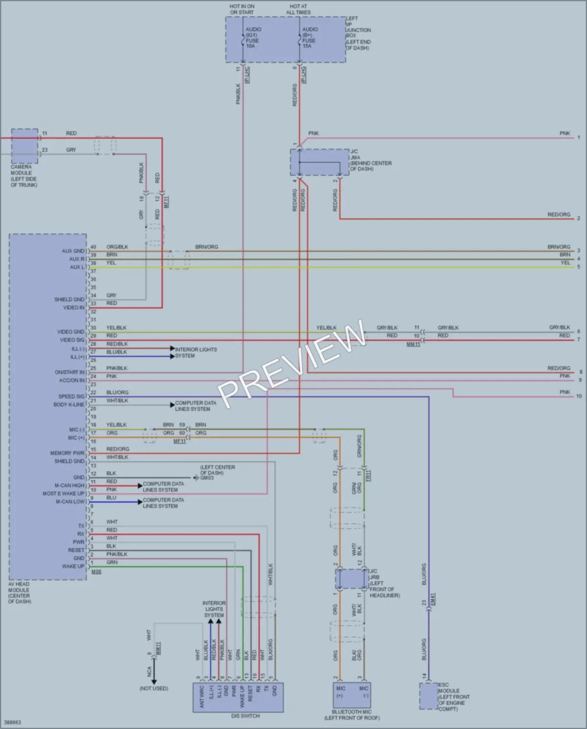 2014 Hyundai Genesis Radio wiring diagram preview