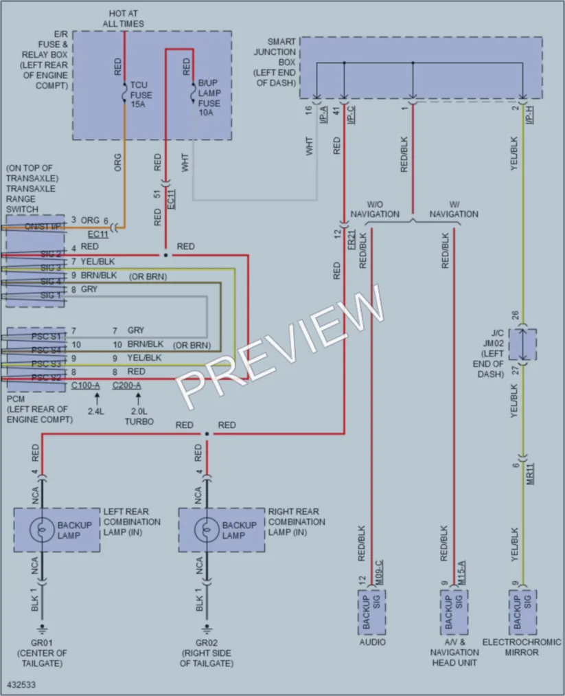 2014 Hyundai SantaFeSport Exterior Lights wiring diagram preview