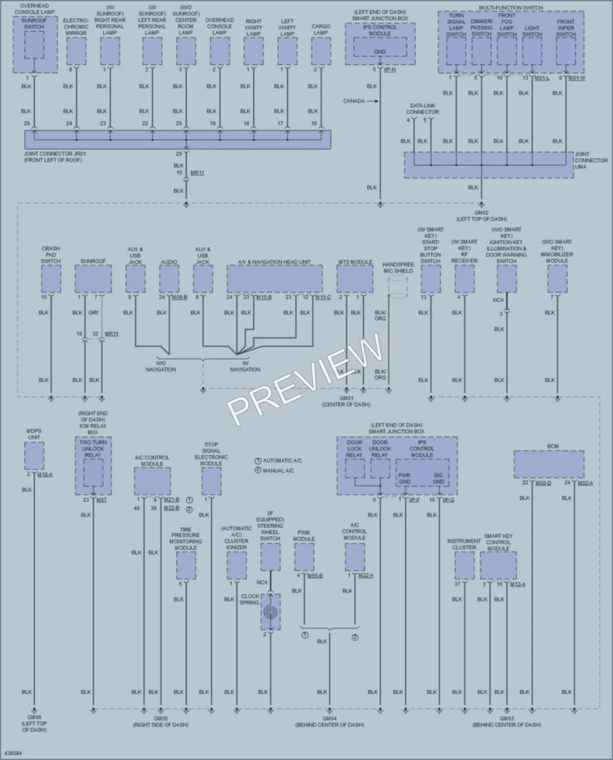 2014 Hyundai SantaFeSport Ground Distribution wiring diagram preview