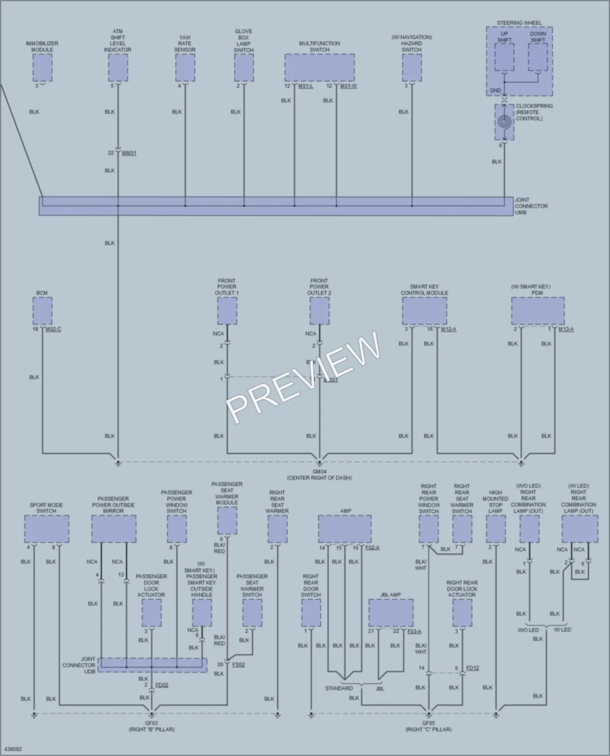 2014 Hyundai Sonata Ground Distribution wiring diagram preview