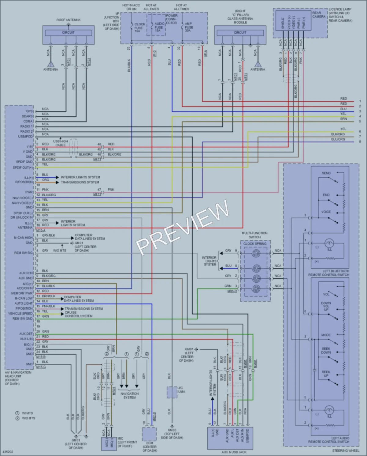 2014 Hyundai Sonata Radio wiring diagram preview