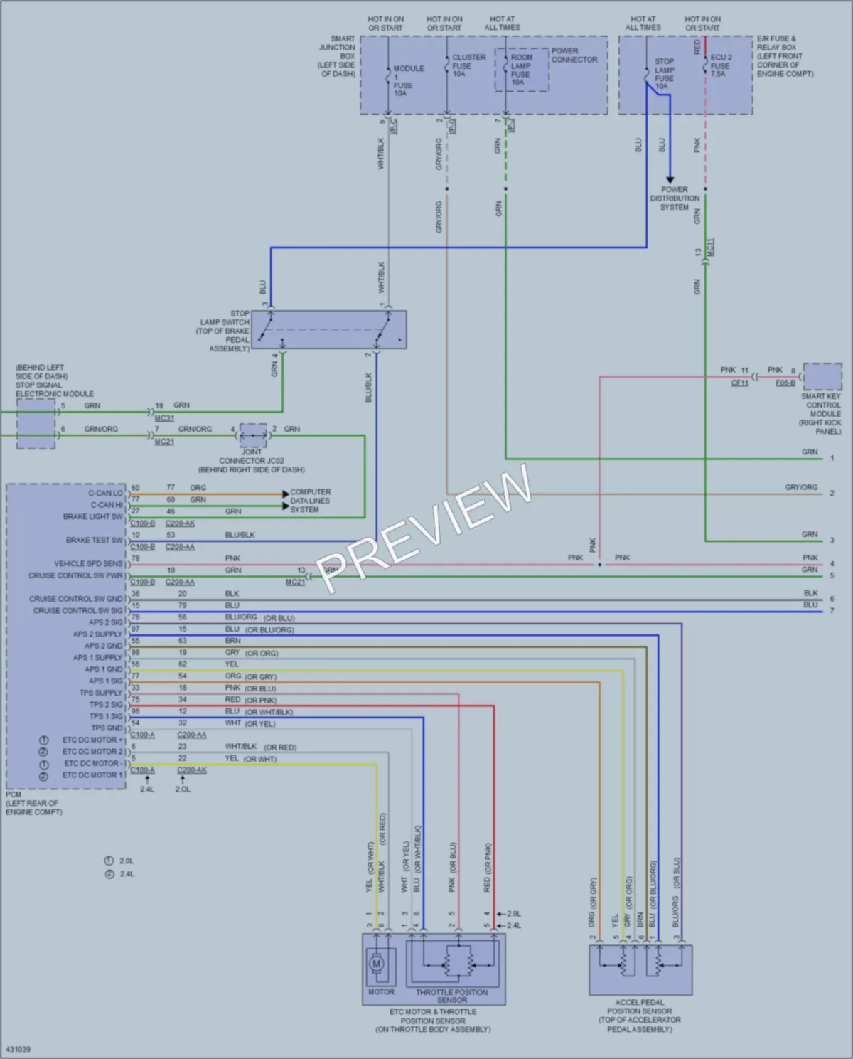 2014 Hyundai Tucson Cruise Control wiring diagram preview