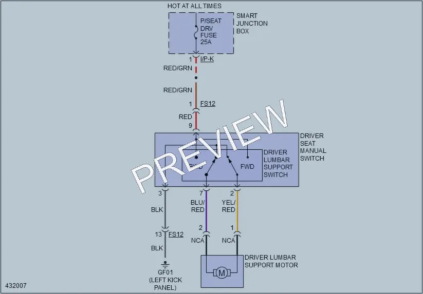 2014 Hyundai Veloster Power Seats wiring diagram preview