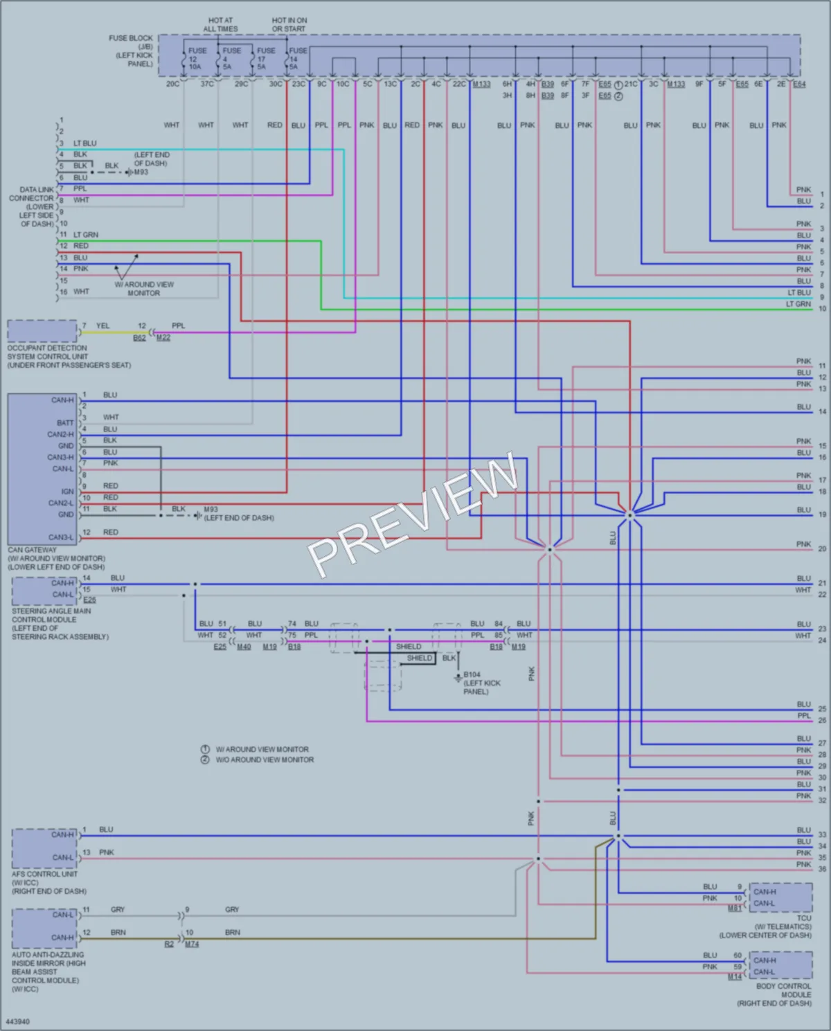 2014 Infiniti Q50 Computer Data Lines wiring diagram preview