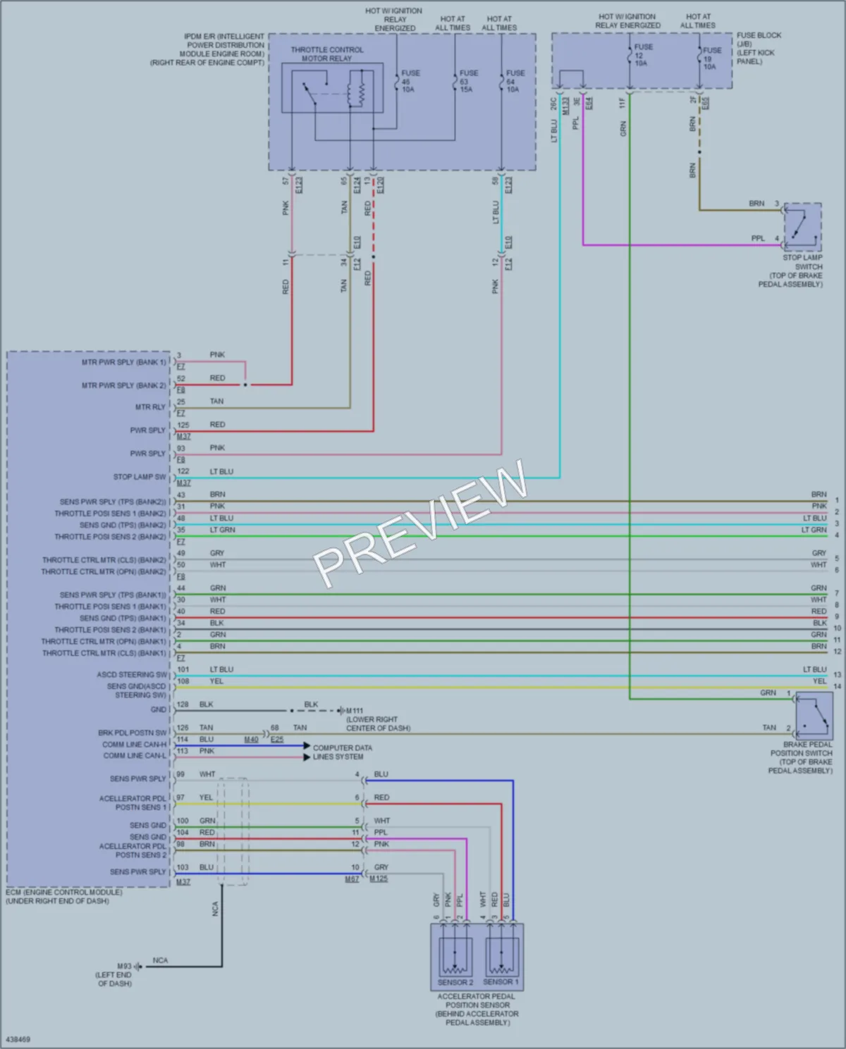 2014 Infiniti Q50 Cruise Control wiring diagram preview