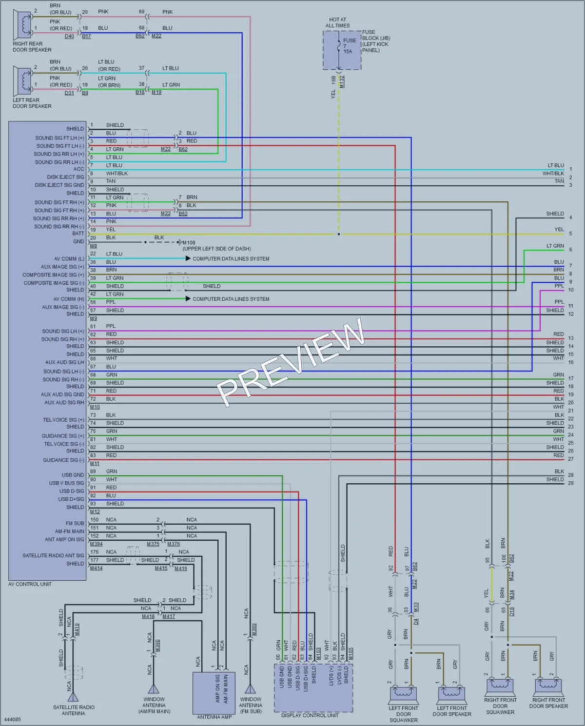 2014 Infiniti Q50 Radio wiring diagram preview