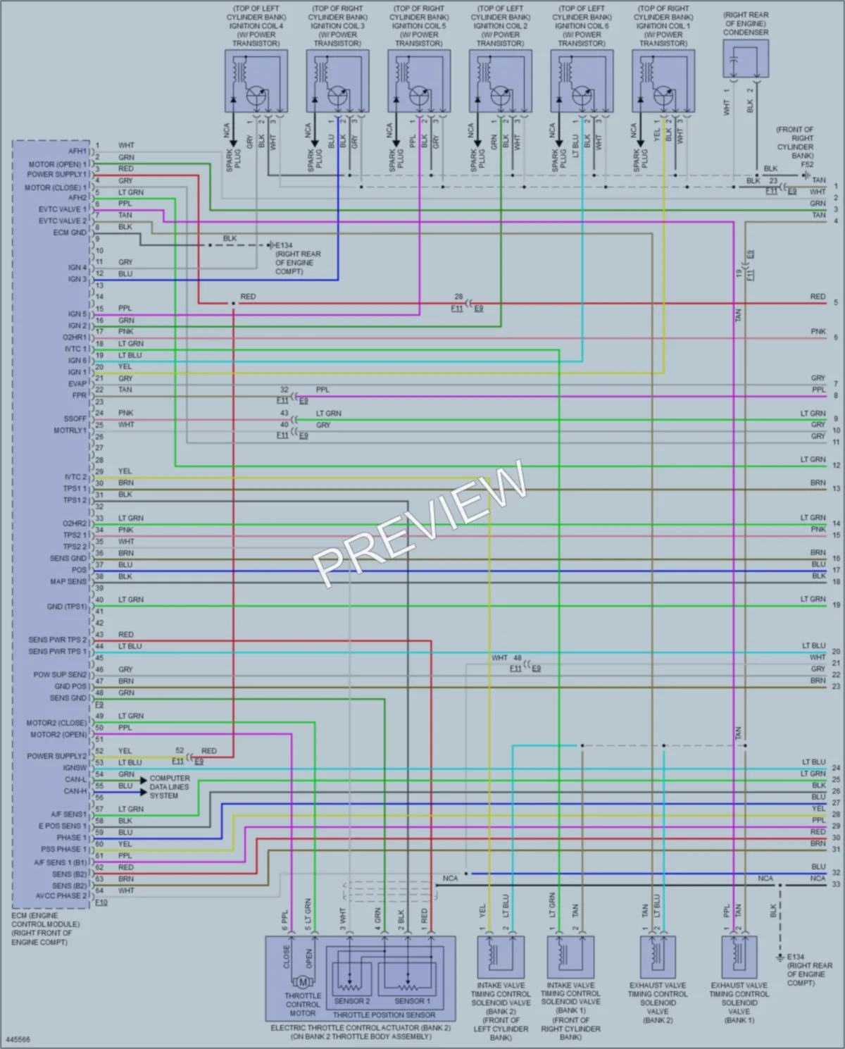 2014 Infiniti Q50Hybrid Engine Performance wiring diagram preview