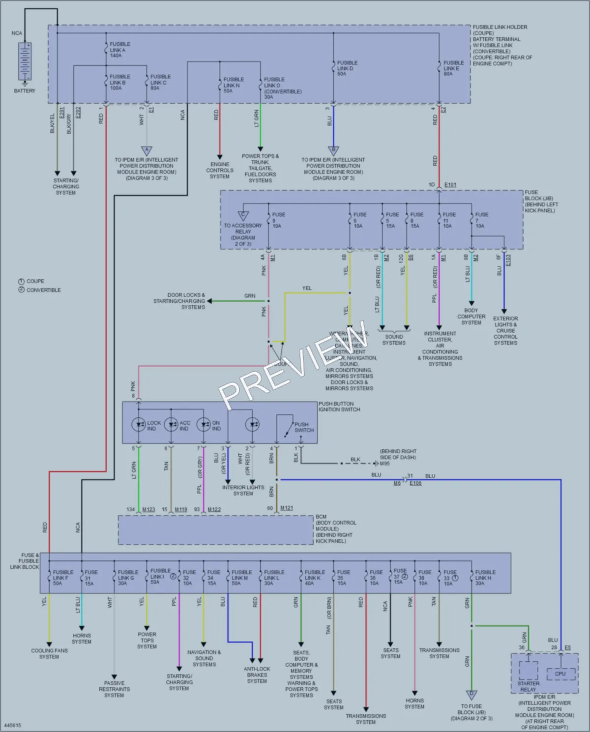 2014 Infiniti Q60 Power Distribution wiring diagram preview