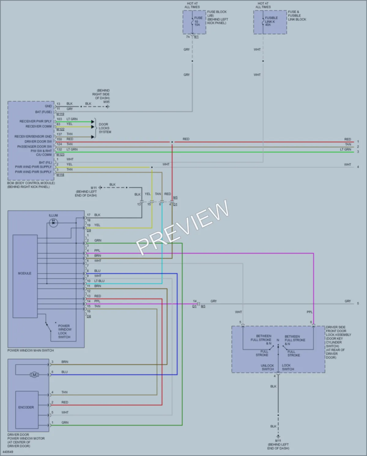 2014 Infiniti Q60 Power Windows wiring diagram preview
