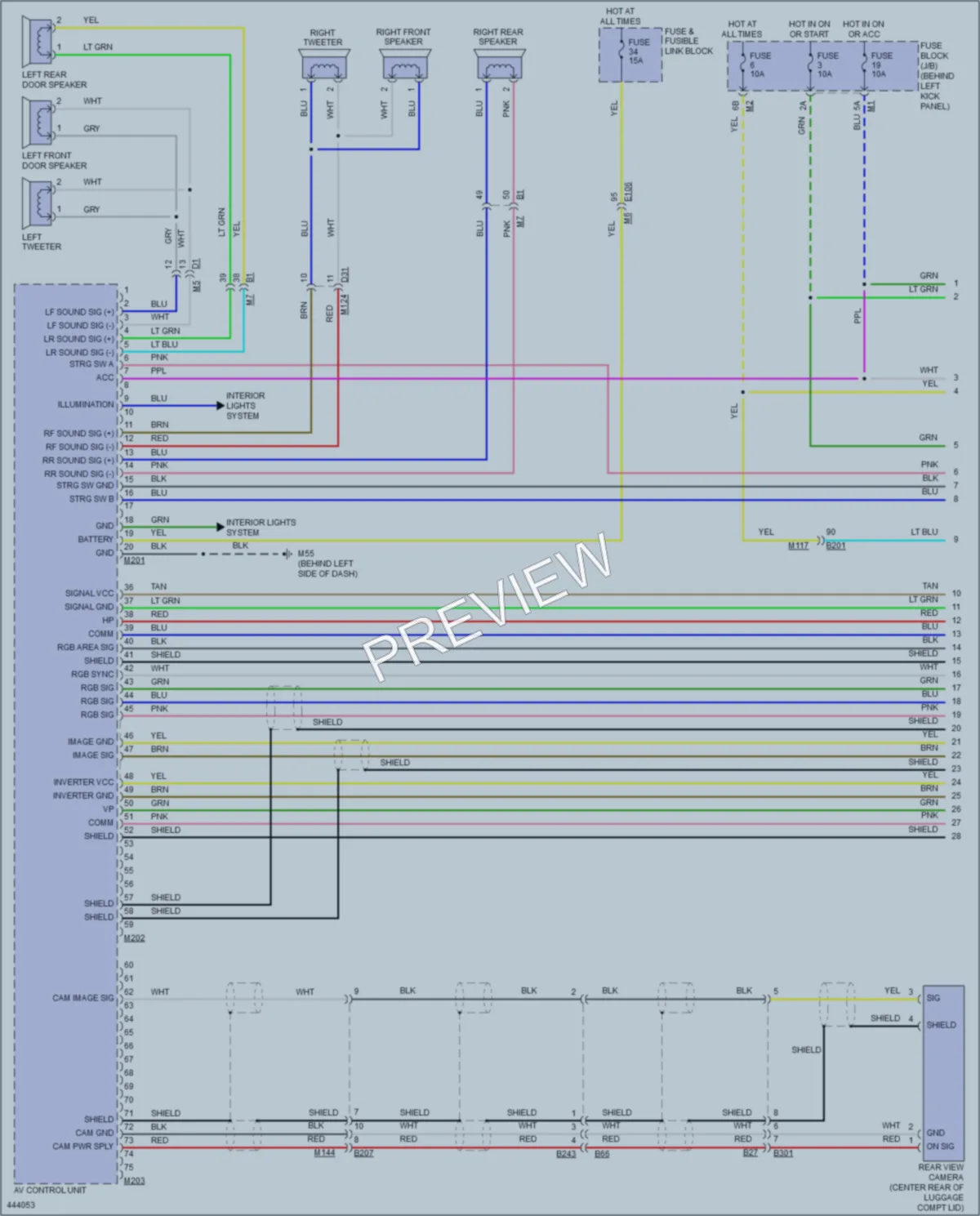 2014 Infiniti Q60 Radio wiring diagram preview