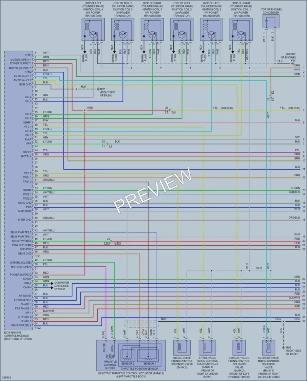 2014 Infiniti Q70Hybrid Engine Performance wiring diagram preview