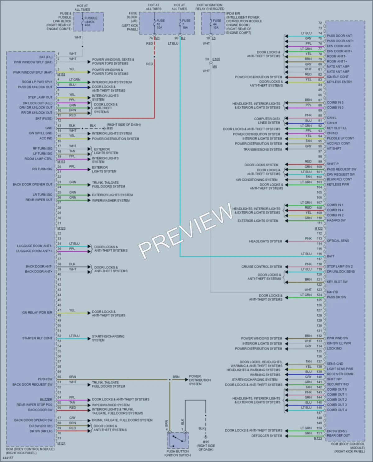 2014 Infiniti QX50 Body Control Modules wiring diagram preview