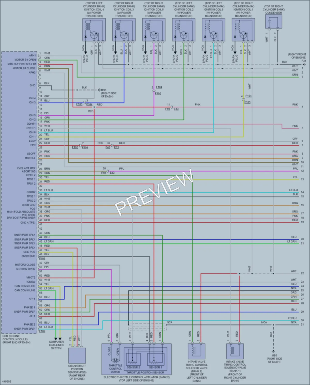 2014 Infiniti QX50 Engine Performance wiring diagram preview