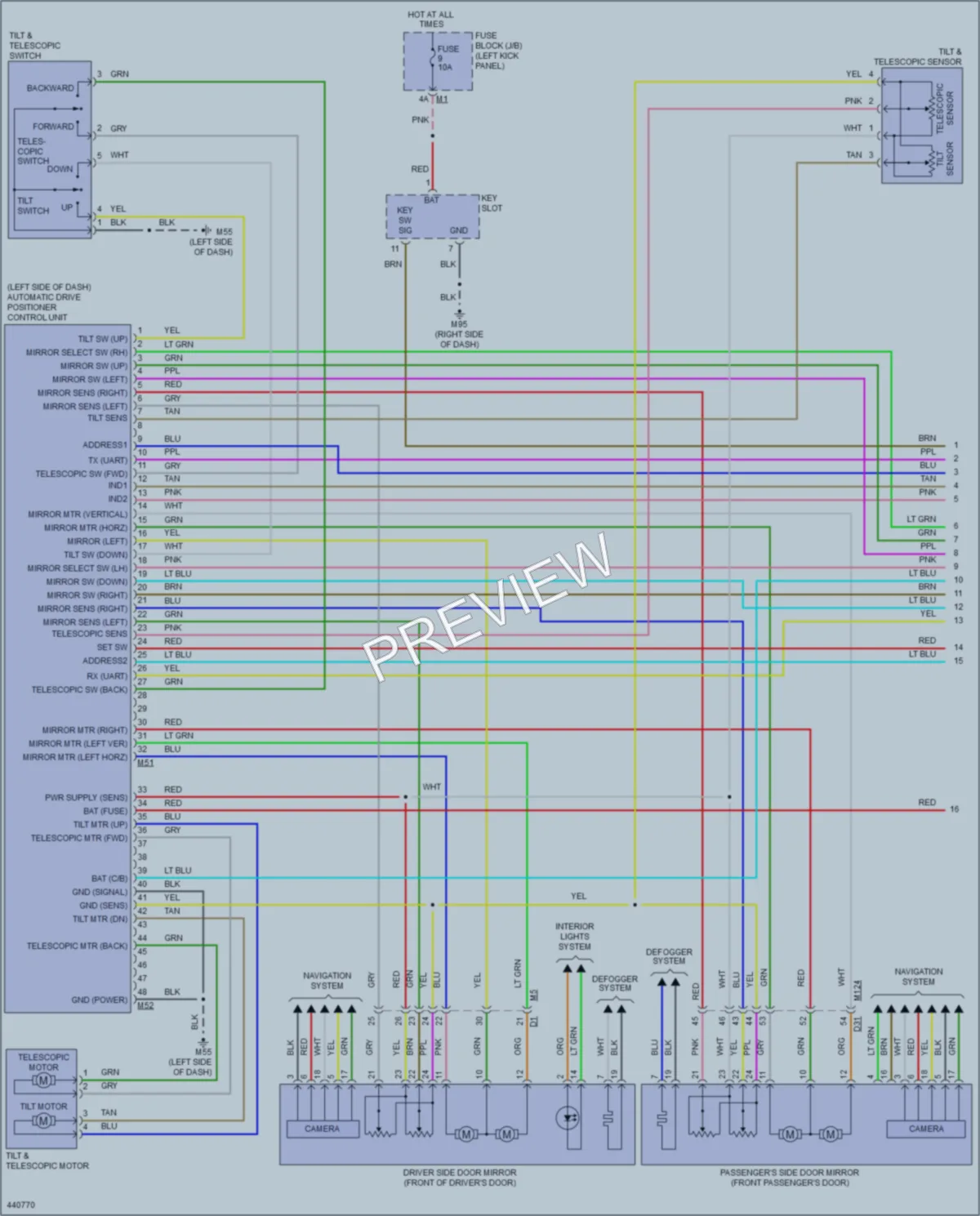2014 Infiniti QX50 Memory Systems wiring diagram preview