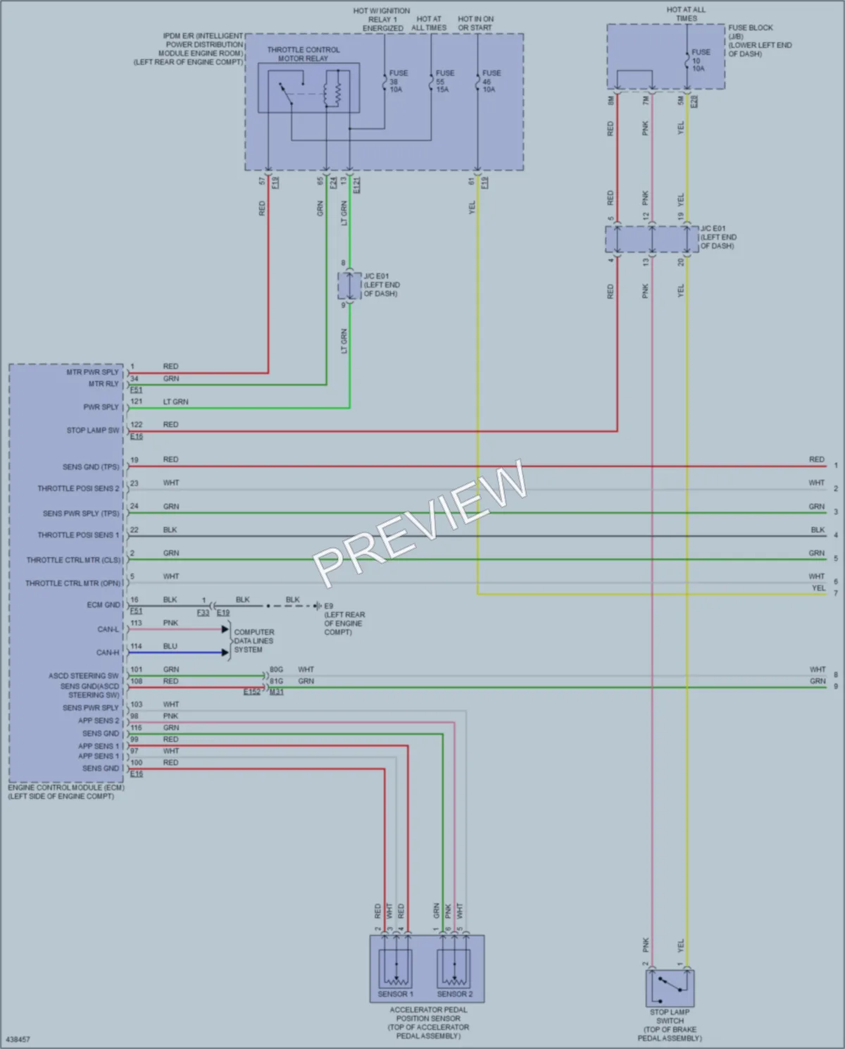 2014 Infiniti QX60 Cruise Control wiring diagram preview